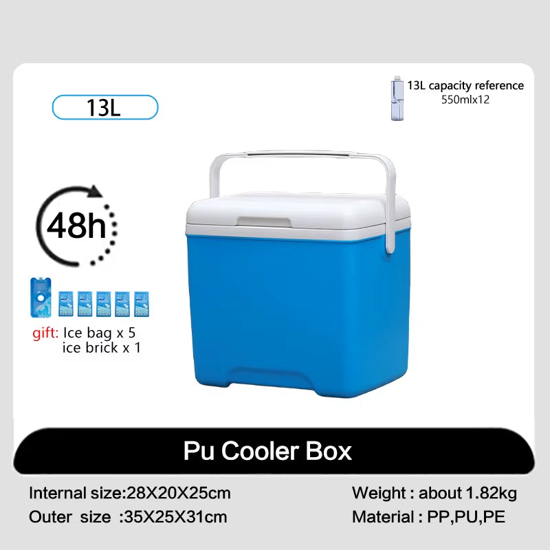 Portable 13L Outdoor Thermal Cooler Box