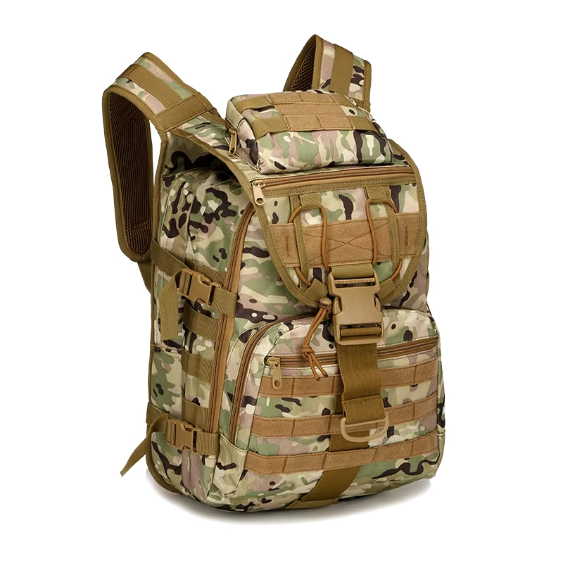 2024 New Outdoor Backpack Tactical Backpack Waterproof Mountaineering Bag Hiking Camouflage Backpack Wear-Resistant Backpack