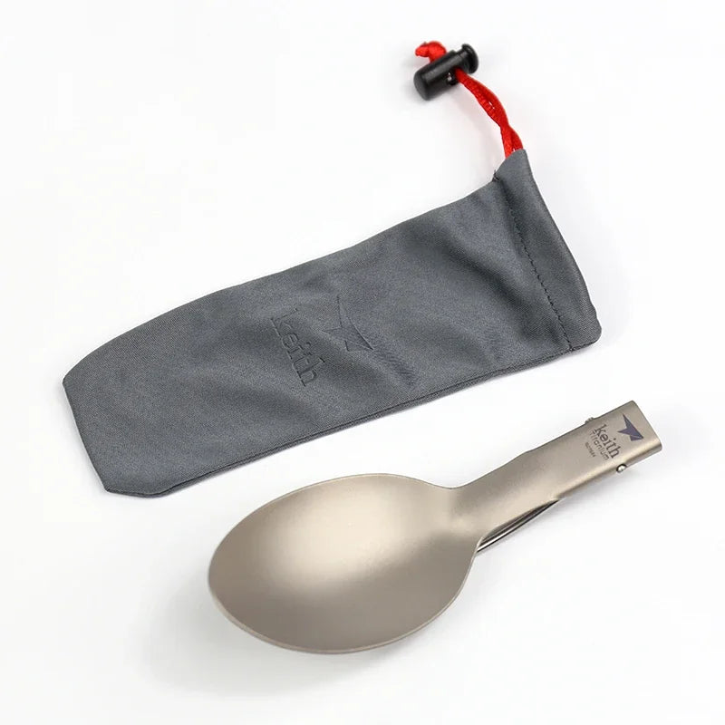 Lightweight Portable Titanium Camping Spoon
