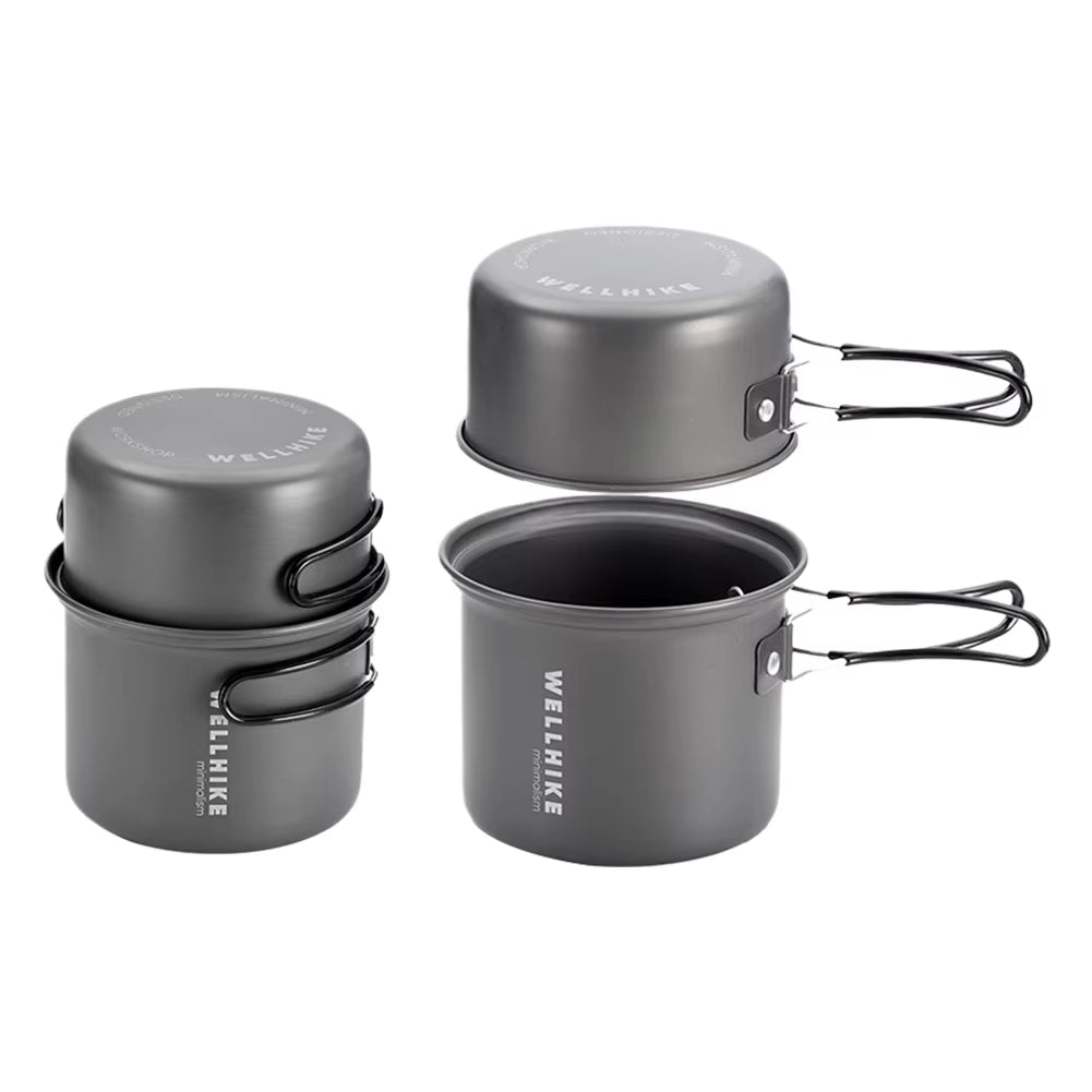 Camping Cookware Set with Water Kettle