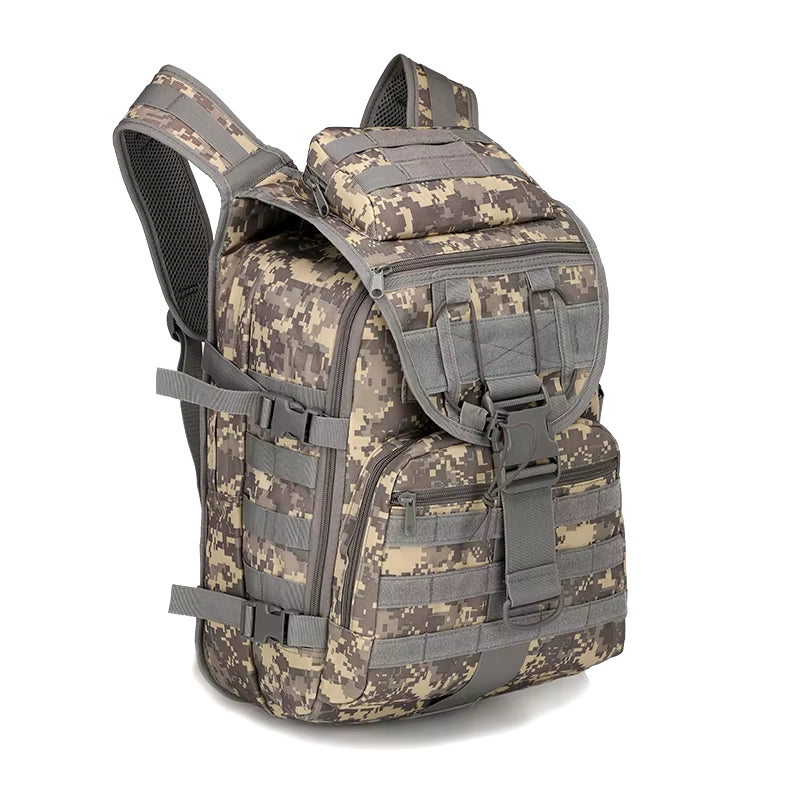 2024 New Outdoor Backpack Tactical Backpack Waterproof Mountaineering Bag Hiking Camouflage Backpack Wear-Resistant Backpack