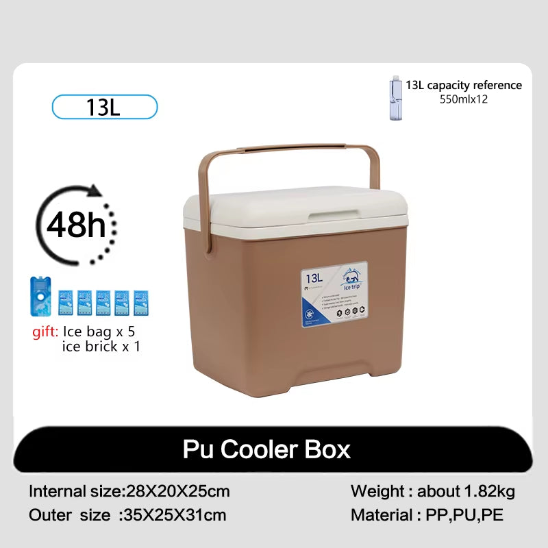 Portable 13L Outdoor Thermal Cooler Box