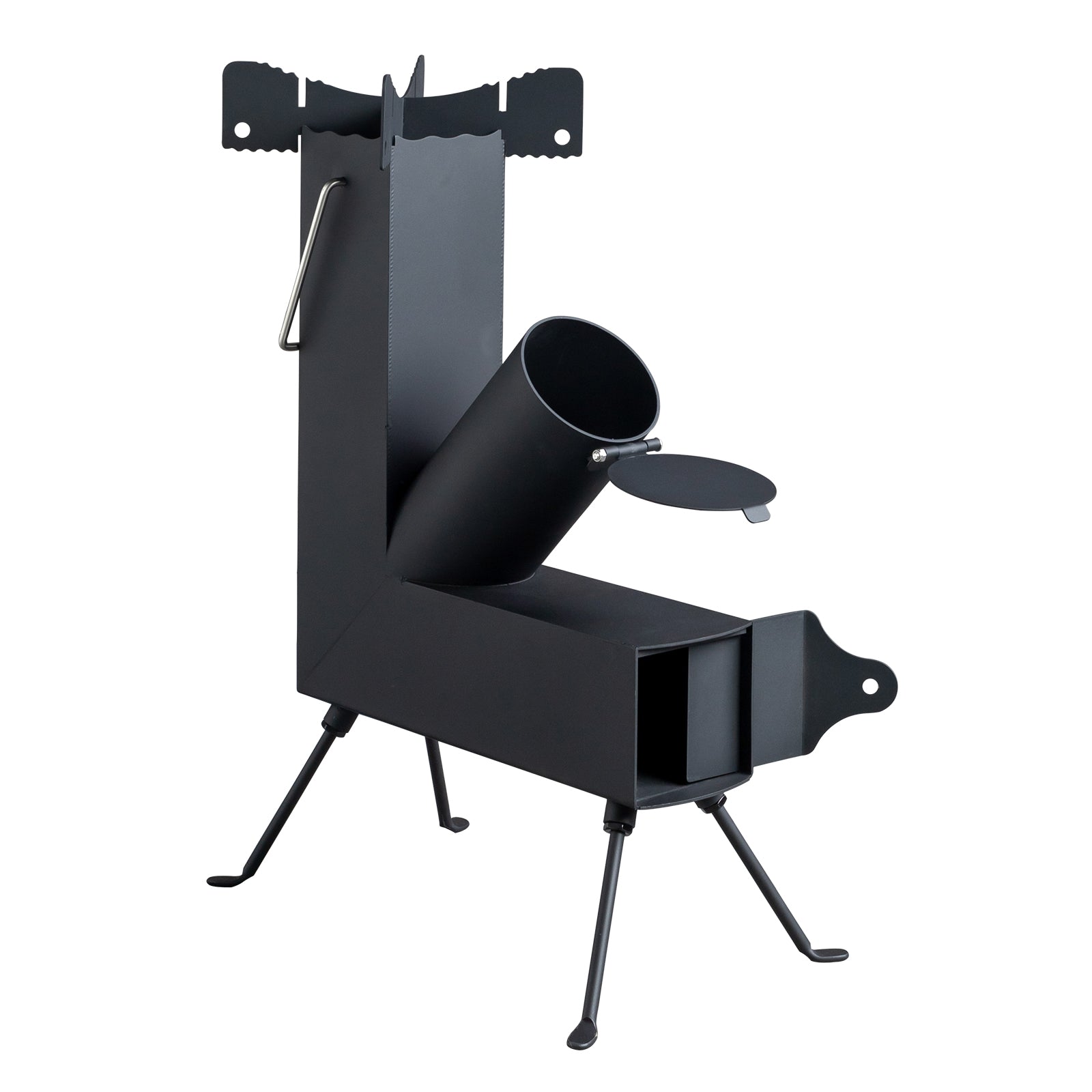 Black Wrought Iron Panels Stove
