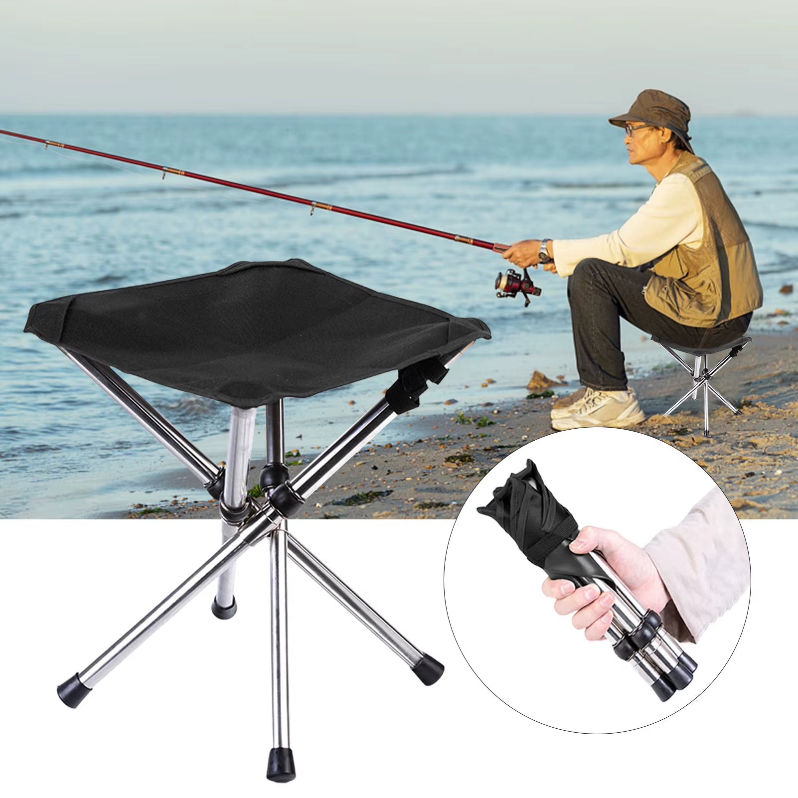 Folding Camping Tripod Stools