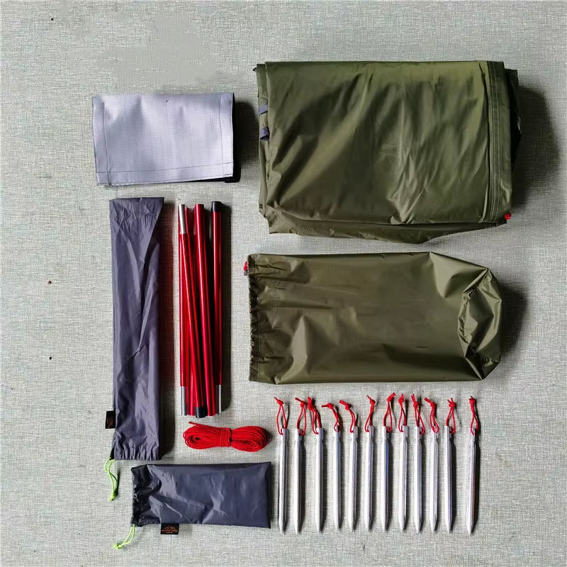 Ultralight Camping Pyramid Tent 1-2 Person