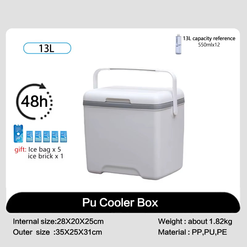Portable 13L Outdoor Thermal Cooler Box