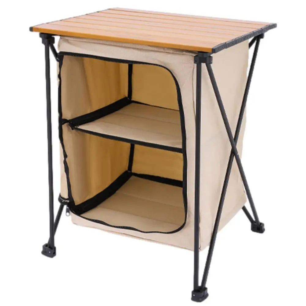 Foldable Outdoor Camping Storage Cabinet
