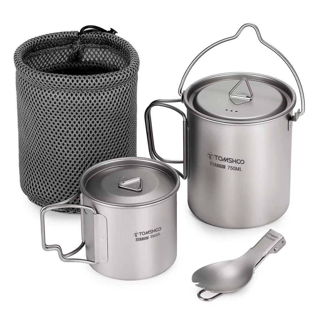 3 PCS Titanium Cookware Set