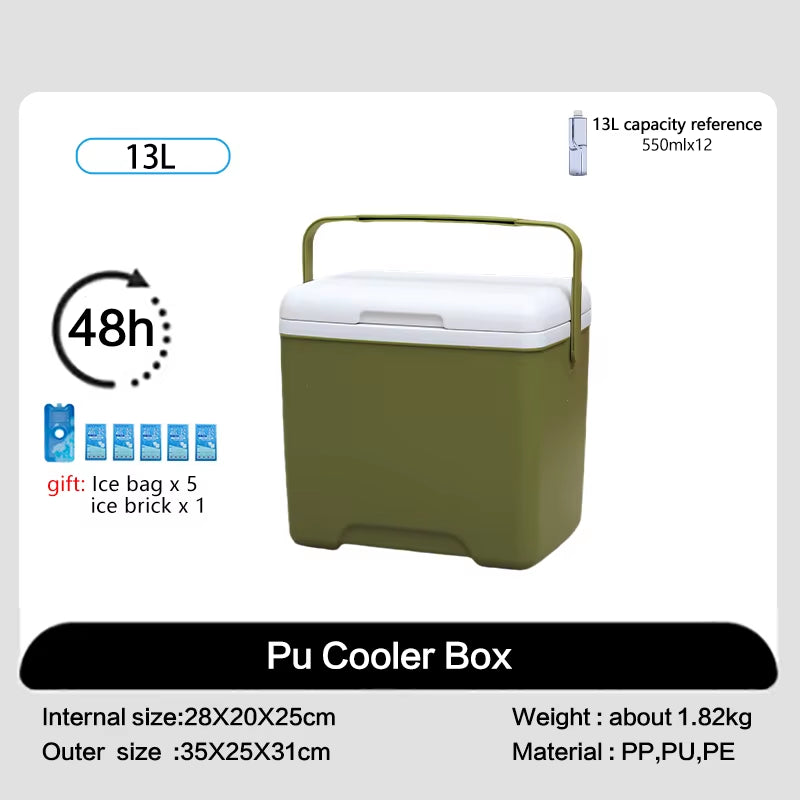 Portable 13L Outdoor Thermal Cooler Box